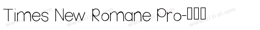 Times New Romane Pro字体转换